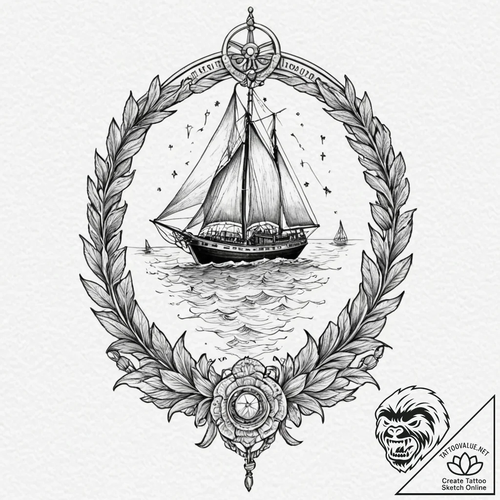 Ivory relic through spectral rift, tattoo lin... - tattoo sketch (№1752290943_0, 12.07.2025 03:29) — tattoovalue.net