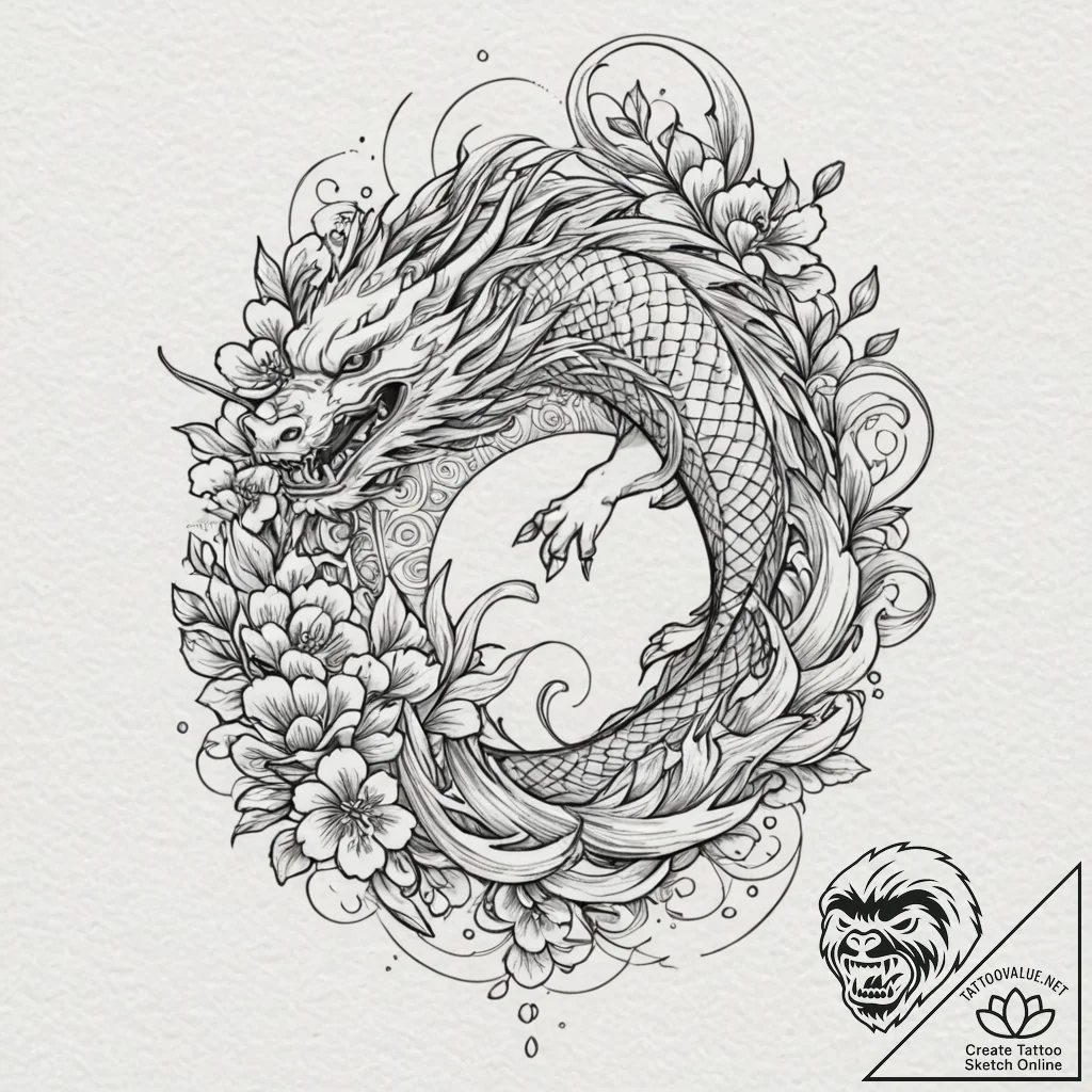 Epaulet, artistic tattoo sketch, on a clean w... - tattoo sketch (№1752293791_0, 12.07.2025 04:16) — tattoovalue.net