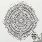 Keystone beneath crimson sun, ink illustratio… – tattoo sketch (№1752297050_0, 12.07.2025 05:10) — tattoovalue.net