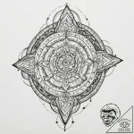 Nightfall serpent crowned in stars, tattoo sk… – tattoo sketch (№1752297720_0, 12.07.2025 05:22) — tattoovalue.net