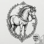 The trojan horse, tattoo flash sheet design,… – tattoo sketch (№1752298304_0, 12.07.2025 05:31) — tattoovalue.net