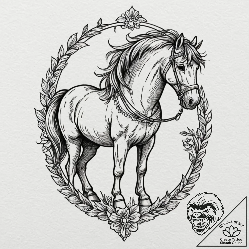 The trojan horse, tattoo flash sheet design,... - tattoo sketch (№1752298304_0, 12.07.2025 05:31) — tattoovalue.net
