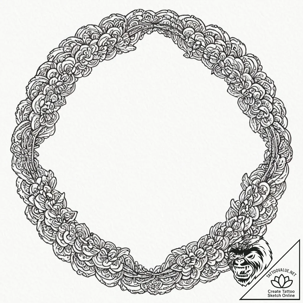 Enso circle drawn with a single brush of fire... - tattoo sketch (№1752305350_0, 12.07.2025 07:29) — tattoovalue.net
