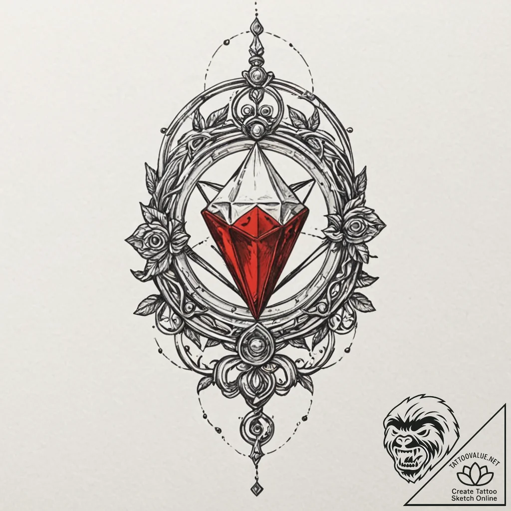 Ring pop candy, jeweled, tattoo sketch design... - tattoo sketch (№1752307193_0, 12.07.2025 07:59) — tattoovalue.net