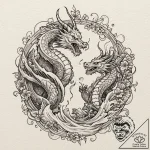 Chess king toppled on a fractured board, conc… – tattoo sketch (№1752308038_0, 12.07.2025 08:13) — tattoovalue.net