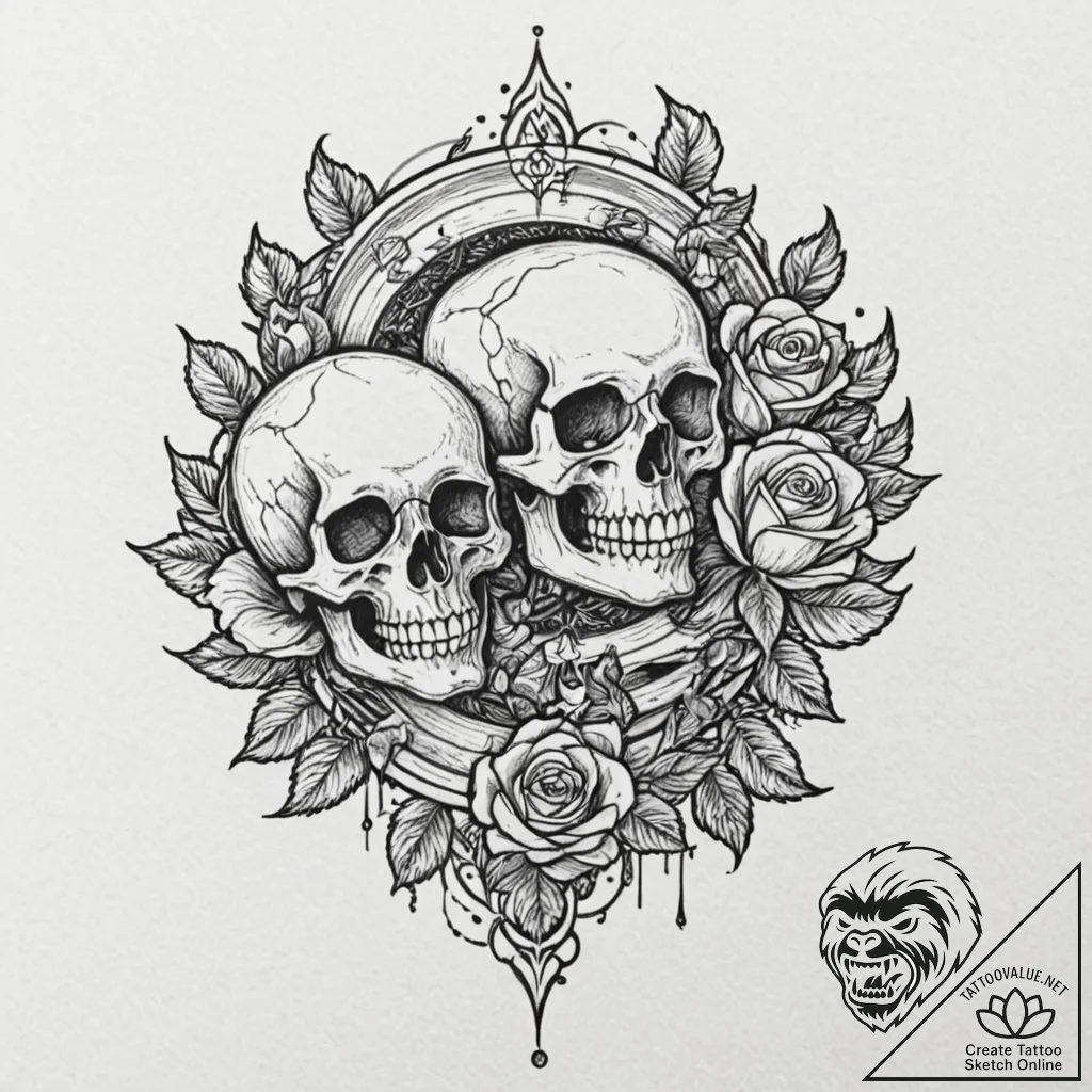 Vinyl record, black and glossy, tattoo sketch... - tattoo sketch (№1752308965_0, 12.07.2025 08:29) — tattoovalue.net