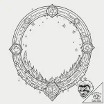 Iron glyph shattering celestial gate, ink ill… – tattoo sketch (№1752309728_0, 12.07.2025 08:42) — tattoovalue.net