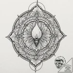 Lantern lit by ghostly flame, tattoo flash sh… – tattoo sketch (№1752310567_0, 12.07.2025 08:56) — tattoovalue.net