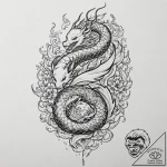 A coven of witches around a fire, tattoo sket… – tattoo sketch (№1752311743_0, 12.07.2025 09:15) — tattoovalue.net