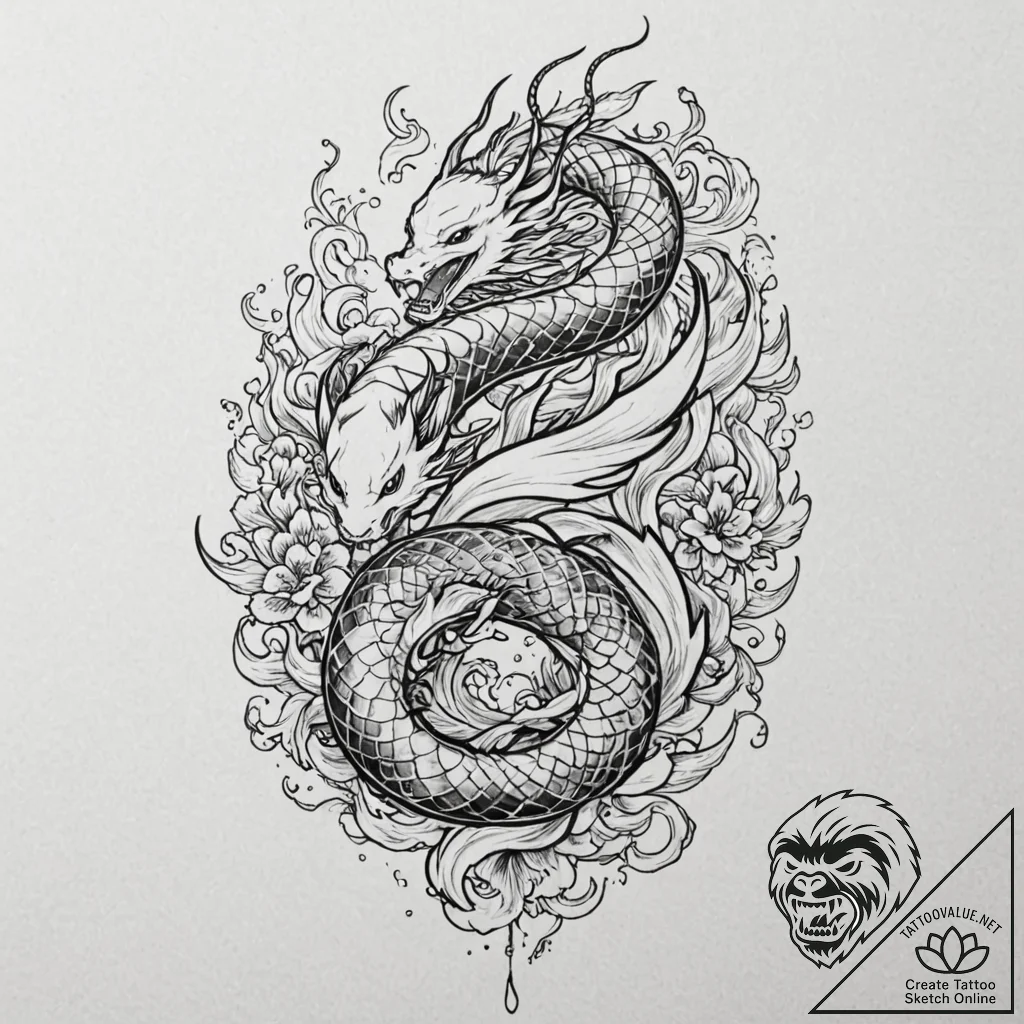 A coven of witches around a fire, tattoo sket... - tattoo sketch (№1752311743_0, 12.07.2025 09:15) — tattoovalue.net