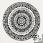 Vinyl record on a turntable, tattoo line art,… – tattoo sketch (№1752312414_0, 12.07.2025 09:26) — tattoovalue.net