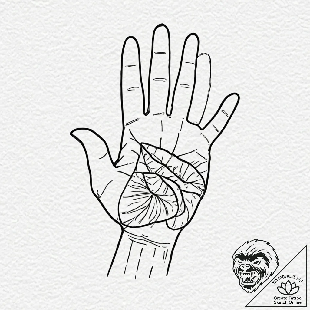 'ok' hand sign gesture, outline, tattoo drawi... - tattoo sketch (№1752313591_0, 12.07.2025 09:46) — tattoovalue.net