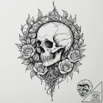 Druid relic bound by vines, ink illustration… – tattoo sketch (№1752313755_0, 12.07.2025 09:49) — tattoovalue.net