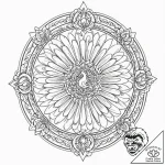 Phoenix relic glowing in darkness, tattoo dra… – tattoo sketch (№1752314670_0, 12.07.2025 10:04) — tattoovalue.net