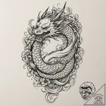 Jade dagger beneath crimson moon, tattoo draw… – tattoo sketch (№1752315844_0, 12.07.2025 10:24) — tattoovalue.net