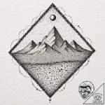Seismograph drawing of an earthquake, but the… – tattoo sketch (№1752317766_0, 12.07.2025 10:56) — tattoovalue.net