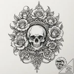 Alchemy book with tentacles, tattoo line art,… – tattoo sketch (№1752319401_0, 12.07.2025 11:23) — tattoovalue.net