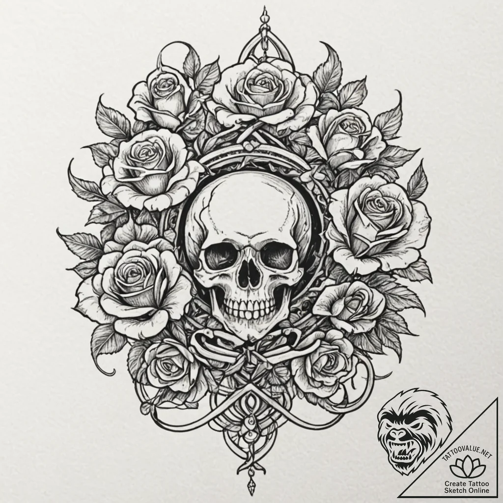 Alchemy book with tentacles, tattoo line art,... - tattoo sketch (№1752319401_0, 12.07.2025 11:23) — tattoovalue.net