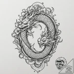 Mirror reflecting a different, older version… – tattoo sketch (№1752321049_0, 12.07.2025 11:50) — tattoovalue.net
