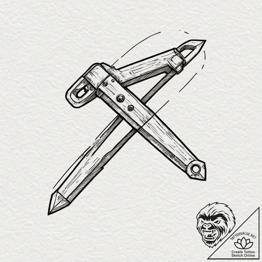 A powerful bolt cutter, strong,, artistic tat... - tattoo sketch (№1752321540_0, 12.07.2025 11:59) — tattoovalue.net