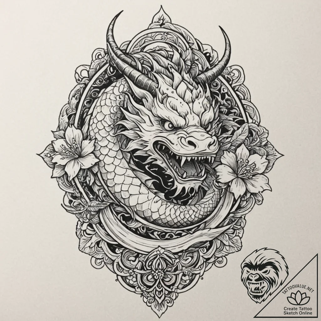 Pike embedded in ancient helm, tattoo sketch... - tattoo sketch (№1752328964_0, 12.07.2025 14:02) — tattoovalue.net