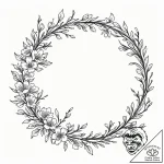 Enso circle made from a single, flowing brush… – tattoo sketch (№1752329719_0, 12.07.2025 14:15) — tattoovalue.net