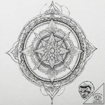 Katana cutting through spectral mist, artisti… – tattoo sketch (№1752330387_0, 12.07.2025 14:26) — tattoovalue.net