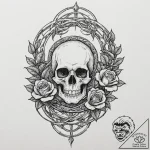 Astral serpent forming infinity loop, ink ill… – tattoo sketch (№1752330806_0, 12.07.2025 14:33) — tattoovalue.net