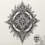 Undying roots binding shattered relic, tattoo… – tattoo sketch (№1752334782_0, 12.07.2025 15:39) — tattoovalue.net