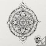 O, tattoo line art, geometric tattoo style, s… – tattoo sketch (№1752334969_0, 12.07.2025 15:42) — tattoovalue.net