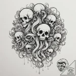 Gorgon jellyfish, tattoo flash sheet design,… – tattoo sketch (№1752336247_0, 12.07.2025 16:04) — tattoovalue.net