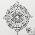 Blood thorns piercing sky, ink illustration f… – tattoo sketch (№1752336845_0, 12.07.2025 16:14) — tattoovalue.net