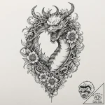 Anatomical heart with mechanical gears inside… – tattoo sketch (№1752336929_0, 12.07.2025 16:15) — tattoovalue.net