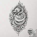 Knife held by spectral hand, tattoo drawing o… – tattoo sketch (№1752337870_0, 12.07.2025 16:31) — tattoovalue.net