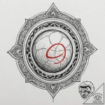 Bearing (ball or roller), symbolizing smooth… – tattoo sketch (№1752338125_0, 12.07.2025 16:35) — tattoovalue.net