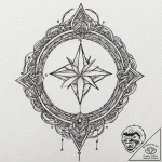 Molten sigil beneath starlight, tattoo drawin… – tattoo sketch (№1752338551_0, 12.07.2025 16:42) — tattoovalue.net