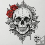 Lime, ink illustration for tattoo, on a clean… – tattoo sketch (№1752339490_0, 12.07.2025 16:58) — tattoovalue.net