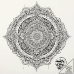 Astral chains glowing bright, tattoo flash sh… – tattoo sketch (№1752340246_0, 12.07.2025 17:10) — tattoovalue.net