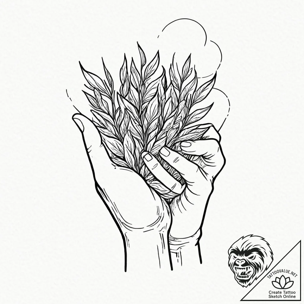 Tattoo sketch, yielding harvest, data seeds,... - tattoo sketch (№1752341331_0, 12.07.2025 17:28) — tattoovalue.net