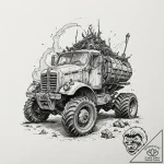 Tattoo sketch, juggernaut of time, a massive,… – tattoo sketch (№1752341498_0, 12.07.2025 17:31) — tattoovalue.net