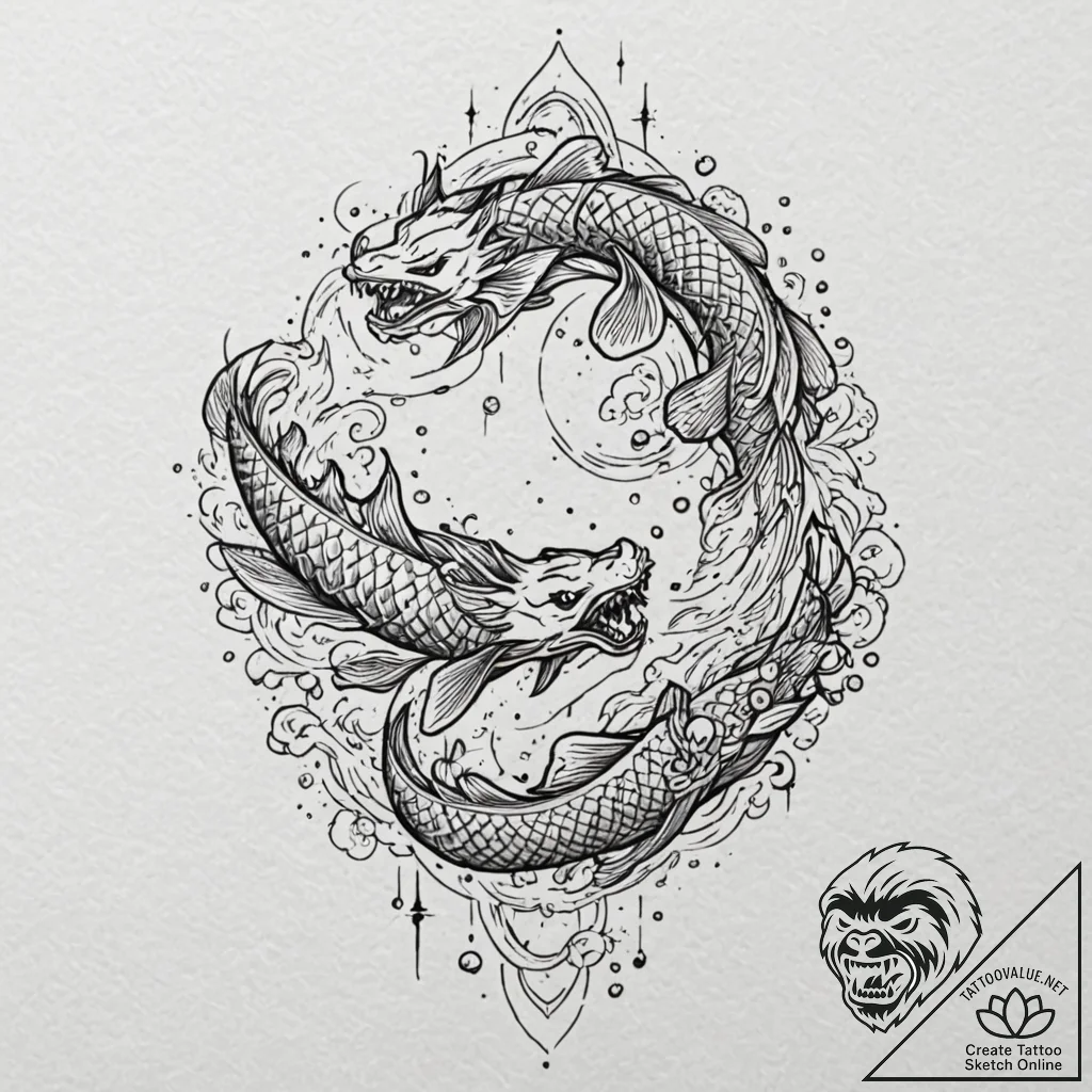 Tattoo sketch, synchronized swarm of stars, a... - tattoo sketch (№1752342089_0, 12.07.2025 17:41) — tattoovalue.net