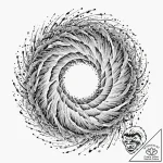 Tattoo sketch, vortex of vanishing memories,… – tattoo sketch (№1752342256_0, 12.07.2025 17:44) — tattoovalue.net