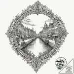 Tattoo sketch, locket of parallel lives, an o… – tattoo sketch (№1752344191_0, 12.07.2025 18:16) — tattoovalue.net