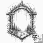 Tattoo sketch, xenodochium, digital hospitali… – tattoo sketch (№1752344276_0, 12.07.2025 18:17) — tattoovalue.net
