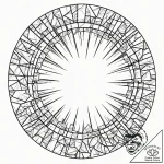 Tattoo sketch, fractured reality mirror, a ci… – tattoo sketch (№1752344777_0, 12.07.2025 18:26) — tattoovalue.net