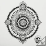 Tattoo sketch, rewound timepiece, cosmic gear… – tattoo sketch (№1752345704_0, 12.07.2025 18:41) — tattoovalue.net