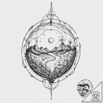Tattoo sketch, time capsule seed, a single, g… – tattoo sketch (№1752347730_0, 12.07.2025 19:15) — tattoovalue.net