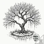 Tattoo sketch, whispering willow of wi-fi, an… – tattoo sketch (№1752347984_0, 12.07.2025 19:19) — tattoovalue.net