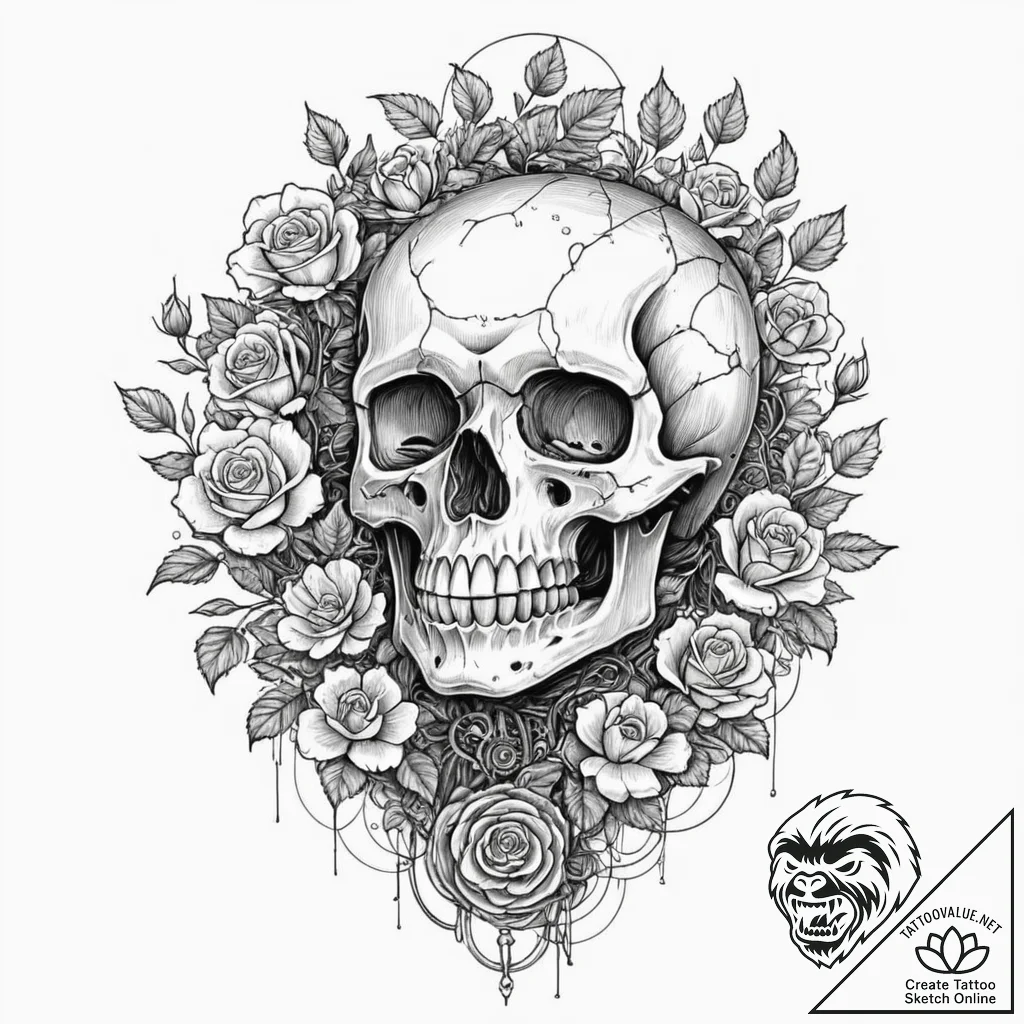 Tattoo sketch, lost robot in nature, a small,... - tattoo sketch (№1752348068_0, 12.07.2025 19:21) — tattoovalue.net