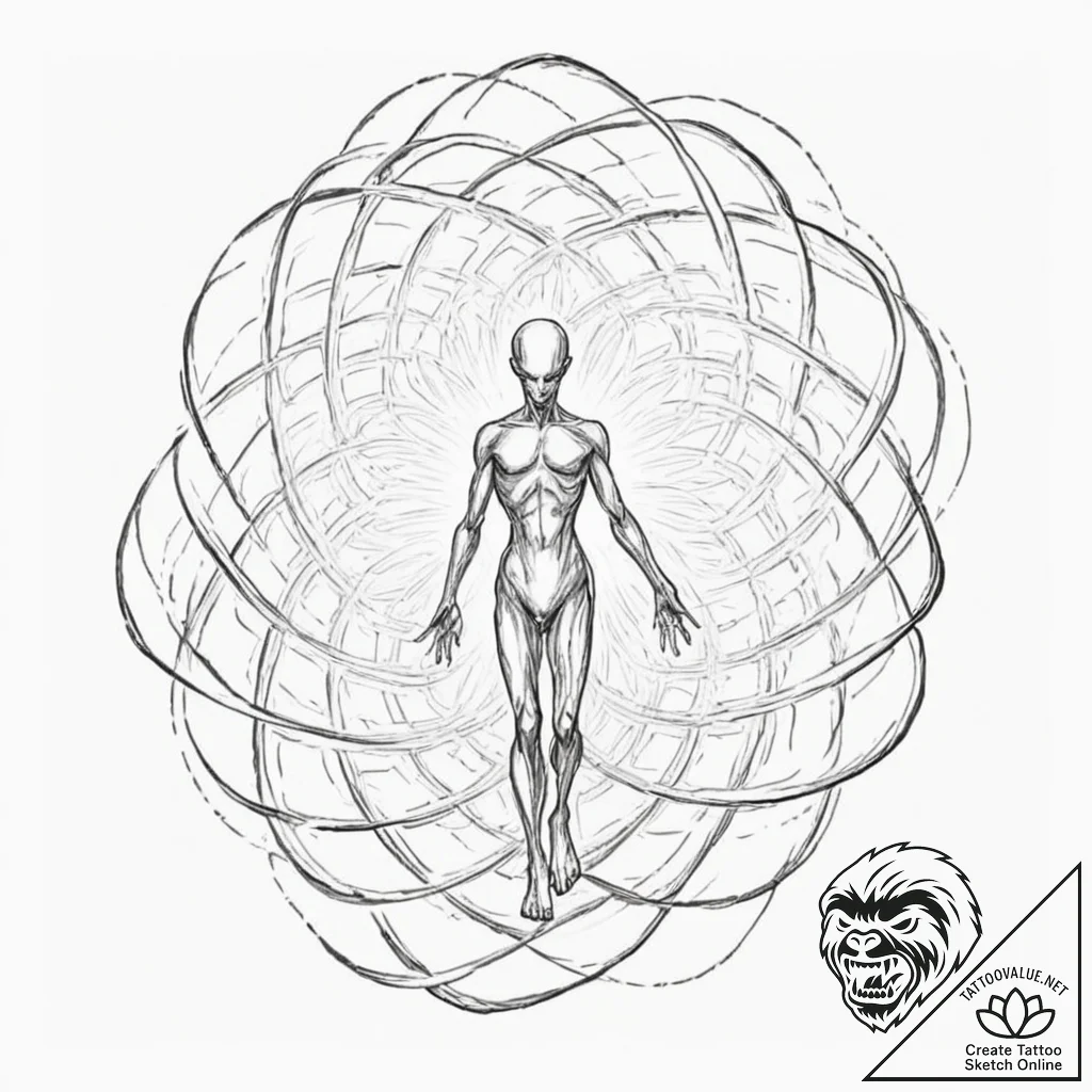 Tattoo sketch, vortex of personal growth, a s... - tattoo sketch (№1752348831_0, 12.07.2025 19:33) — tattoovalue.net